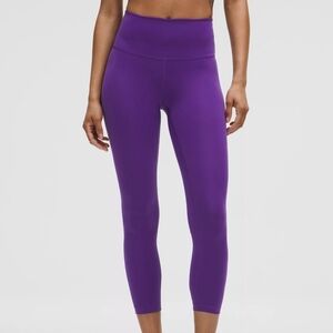 Vibrant Purple Lululemon Wunder Train HR Tight 23"